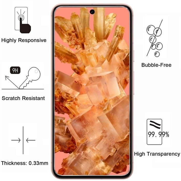 Coque Antichoc pour Google Pixel 8 et 2 Films verre Trempé Film Protection Ecran Phonillico®