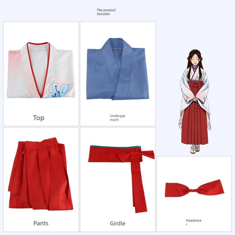 Kakegurui Nishikigouin Yuriko Японское кимоно Косплей Аниме Костюм