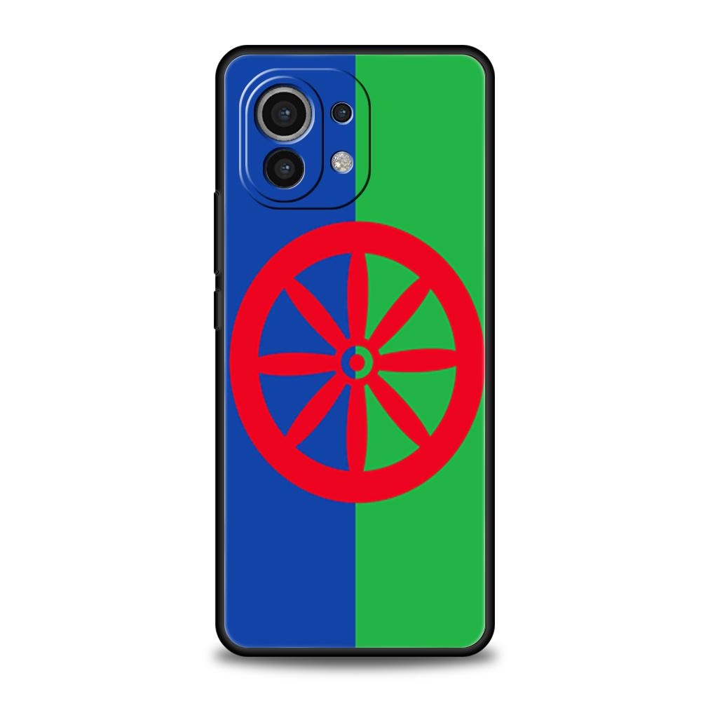 Чехол для телефона с флагом цыган Рома для Xiaomi Poco F6 F5 F4 F3 X6 X5 X4 X3 NFC M5 M4 M3 C51 C50 C55 GT 5G Мягкий ТПУ Чехол Capas