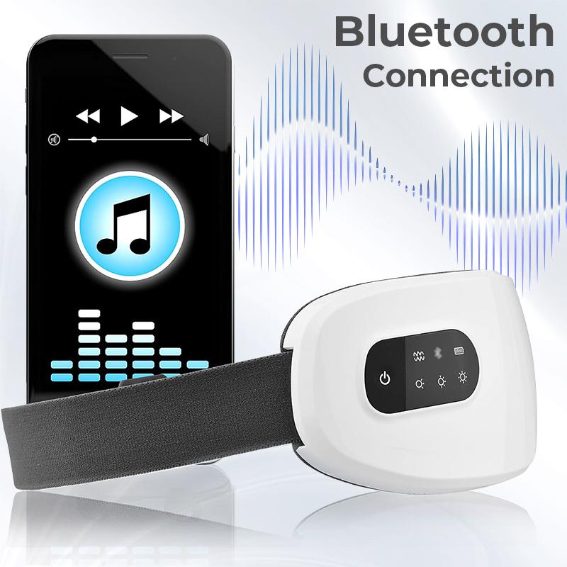 4D Умный Массажер для Глаз Bluetooth Музыка Нагрев Вибрация Подушки Безопасности Электрический Массажный Инструмент Снять Усталость Глаз