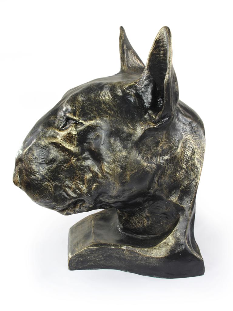 Bulterier, Bull Terrier - Popiersie Psa, Duża Głowa Psa Do Ogrodu, Unikatowa Ozdoba Salonu Marki Art-Dog