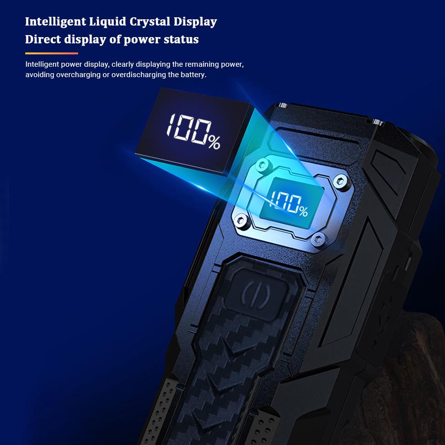 Многофункциональный мощный светодиодный фонарик Портативный ультра яркий фонарик USB перезаряжаемый открытый аварийный аккумулятор для кемпинга