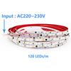 AC220V 230V5M 600 LED Strip 2835 120LEDs/m Home Lamp Strip Red l Blue GreenYellow Pink Flexible And Cuttable Soft Lamp Bar