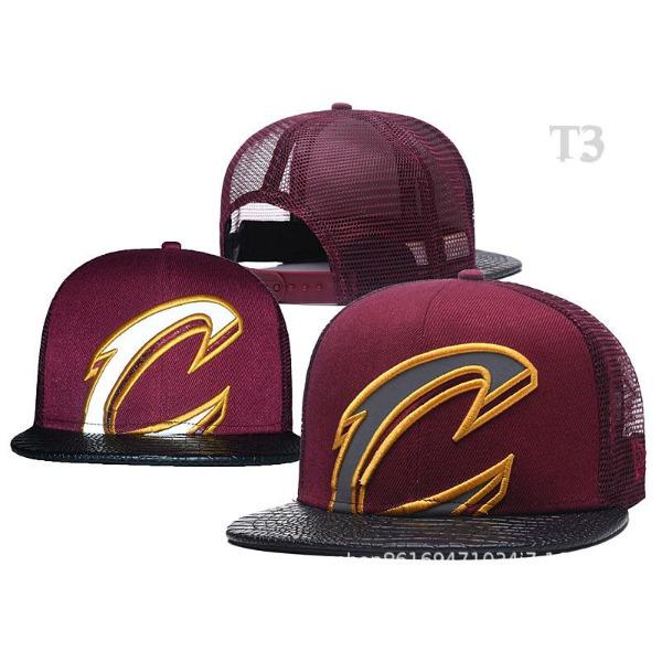 Nba Cavaliers James The Same Flat Edge Baseball Cap Flat Cornice Hat Hip Hop Burgundy Men'S And Women'S Hipster Hat