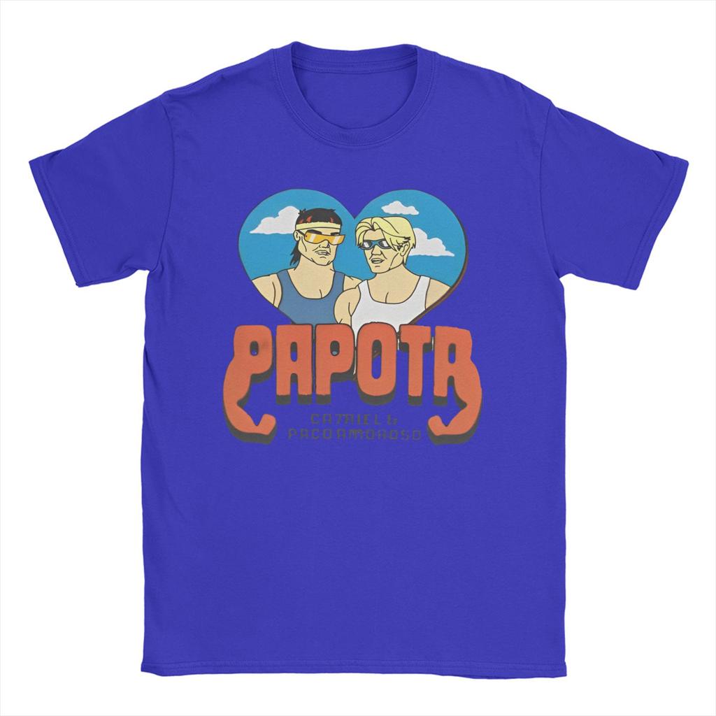 CA7RIEL & Paco Amoroso Papota Tour Футболки для мужчин 100% Хлопок Винтажные Футболки Круглый вырез Футболки с коротким рукавом Одежда Большие размеры