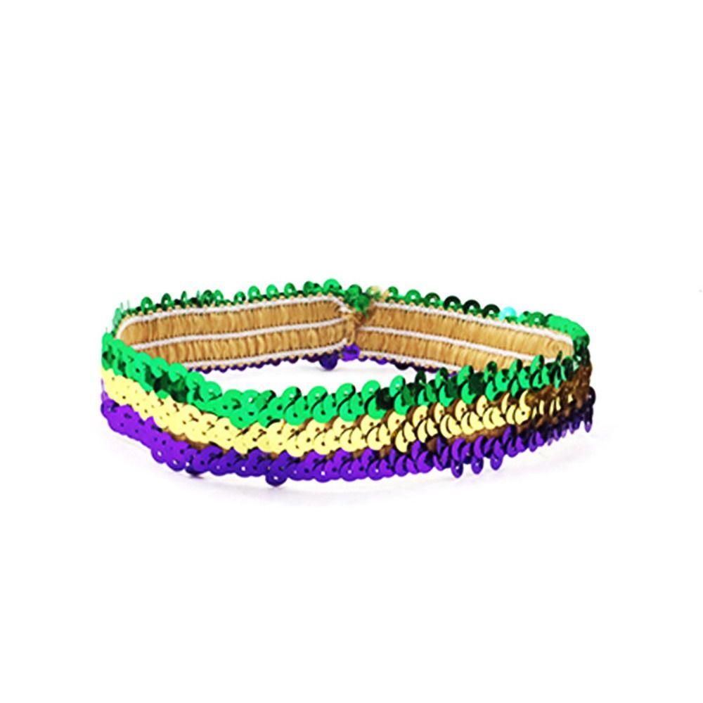 Головной убор Повязка на голову с пайетками Блестящий бант Эластичный бант для волос Подарок на вечеринку Блестящая повязка на голову