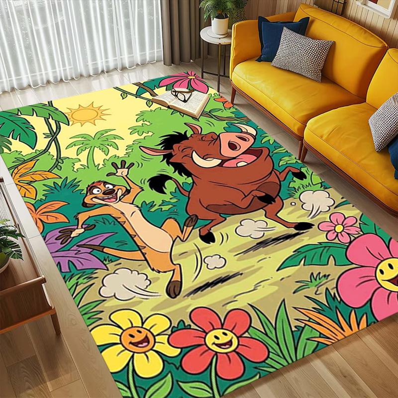 Jungle Friends Living Room Nonslip Area Rug Soft Carpet For Bedroom Game Playroom Sofa Office Home Decor Doormat Christmas Gift C922137