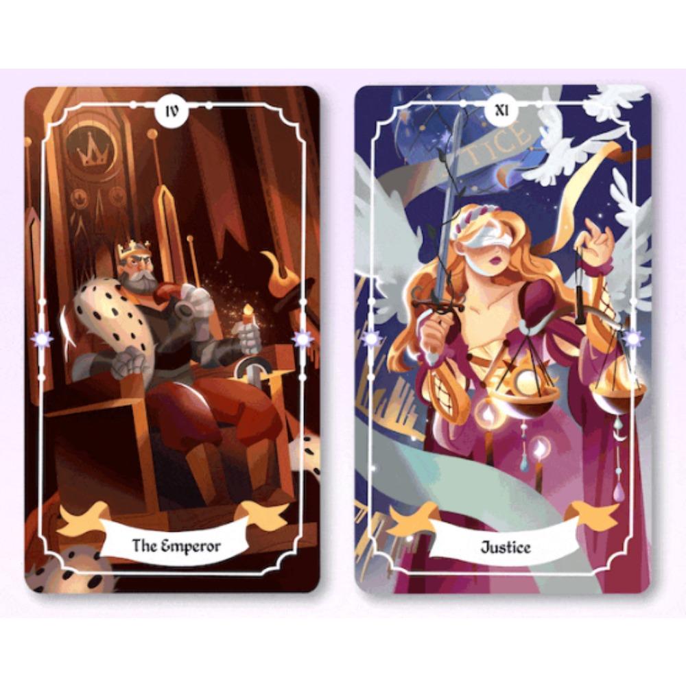 Колода Таро Witchy Magic размером 12*7 см. Очаровательная колода Таро из 78 карт, созданная с волшебными и очаровательными иллюстрациями и простым для понимания путеводителем.