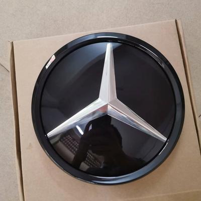 Для Mercedes Benz A B C E S R SL ML GL GLA GLK-Класса Передняя Решетка Зеркало Эмблема Глянцевый Черный и Хром Серебристый 3D Стиль Эмблемы