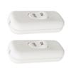 Pack of 2 Inlines Cord Switches 6A 250V Home Accessory for Table And Floor Lamp In Elegant Color Household Use