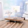 Heart Shape Paper Clamp Wedding Supplies Table Numbers Holder Photos Clips Place Card Clamps Stand