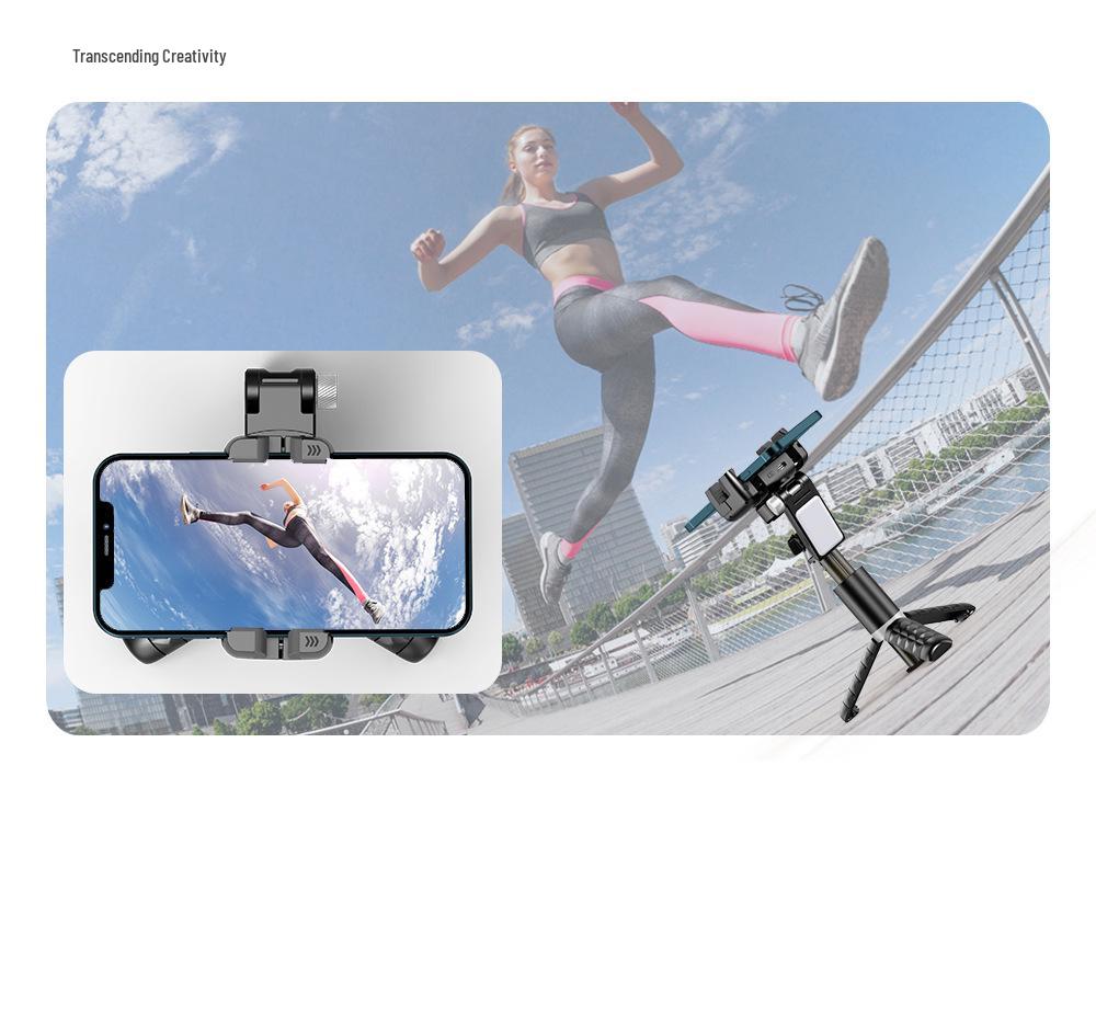 Q18 Handheld Gimbal Stabilizer: Intelligent Face Tracking, Anti-Shake Tripod, Bluetooth Mobile Selfie Stick