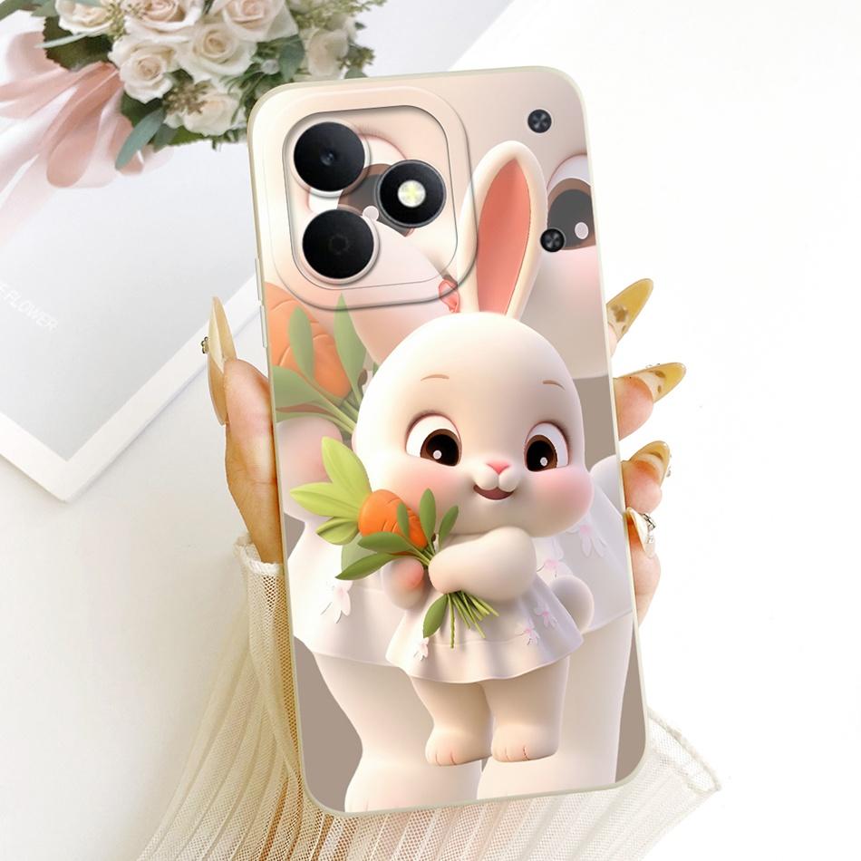 For Realme Note 80 RMX5388 Cute Cat Flower Cartoon Phone Case For Realme Note80 4G Soft Silicone Covers Bumpers
