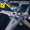 TOYLINX Космический Истребитель Модель из Кубиков 1271 Деталь Moc Строительные Блоки Образовательные Игрушки Подарки на День Рождения Рождественские Подарки для Детей