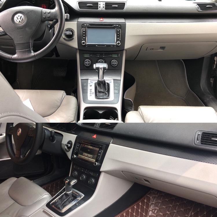 Magotan B6 Carbon Fiber Console & Gear Lever Interior Modification Stickers