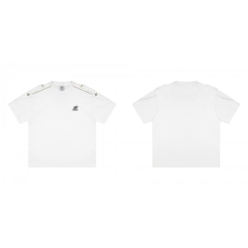 Unisex Oversized Cotton T-Shirt With Geometric Print Casual Loose Fit Top Teens Adults