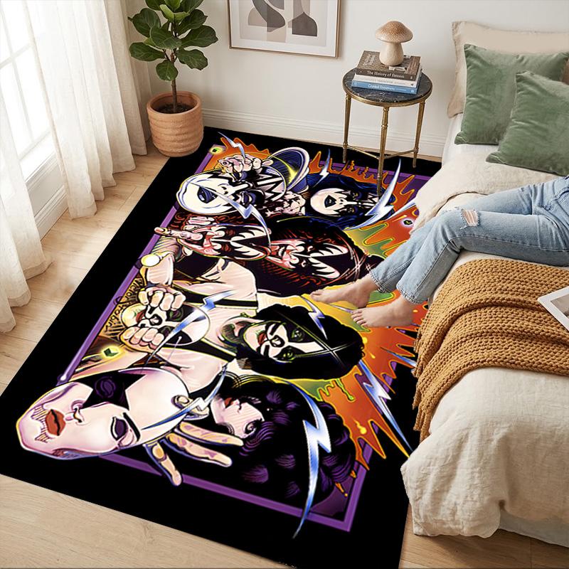 Kiss Band Living Room Nonslip Area Rug Soft Carpet For Bedroom Game Playroom Sofa Office Home Decor Doormat Christmas Gift C926284
