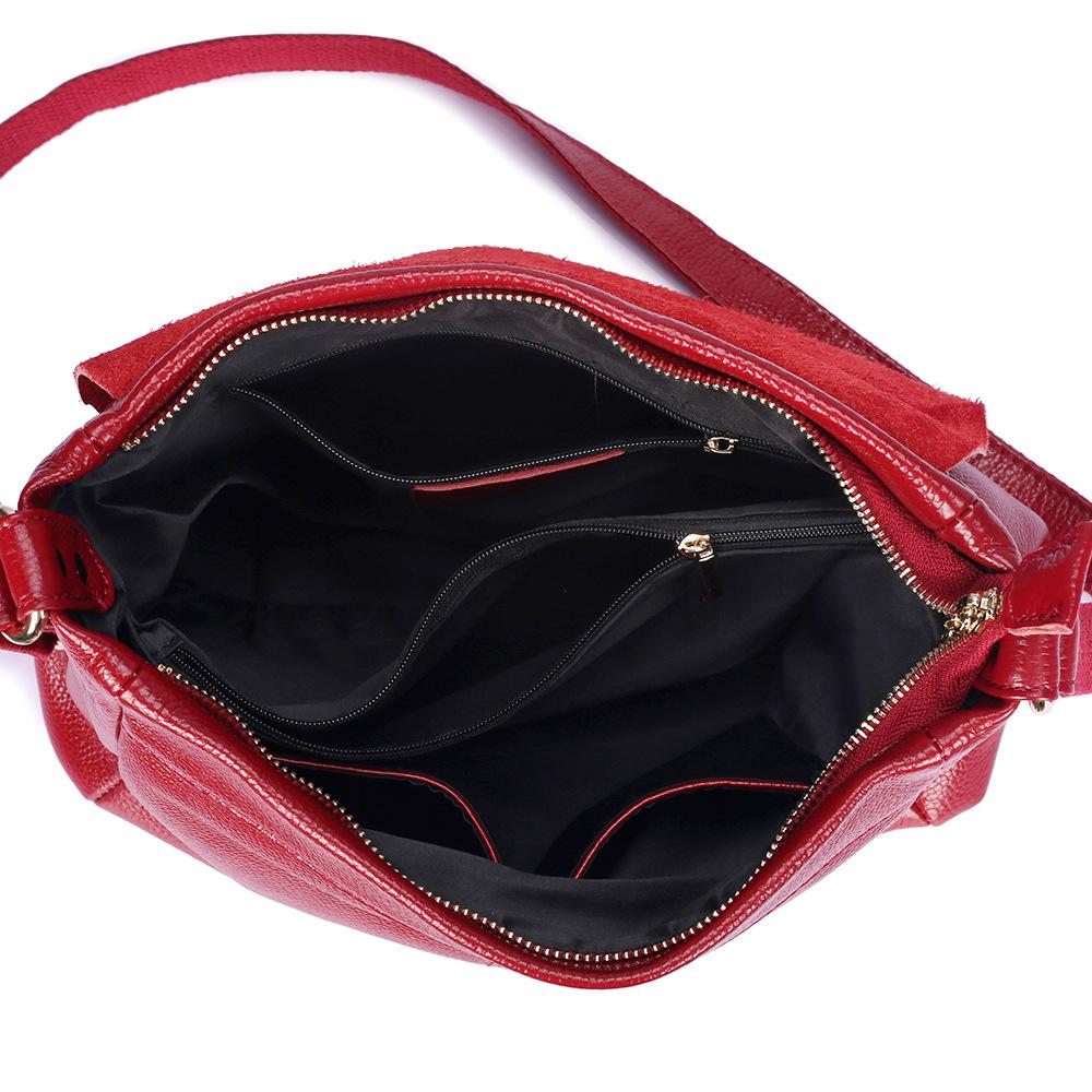 Женщины хотят купить европейские и американские простые сумки-мессенджеры, одноплечевые большие сумки через плечо большой вместимости, новые женские сумки из коровьей кожи