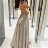 Floor-Length Formal Dress Popular Lady Adjustable Strap Low Cut Backless Strap Formal Dress
