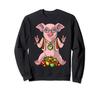 Pig Hippie Funny Farm Animal Peace Sign Sweatshirt