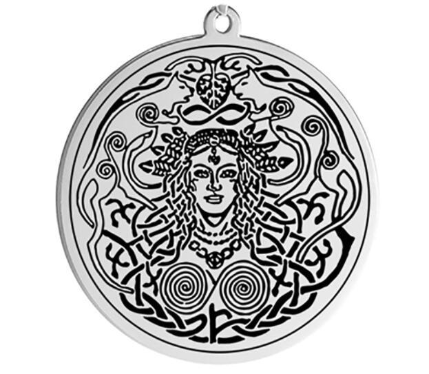Скандинавская мифология Фрейя Богиня и Любовь Красота Амулет Узор Нержавеющая сталь Подвеска Ожерелье