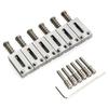 Musiclily Ultra 10,5 мм Латунные бриджевые сёдла для электрогитар ST Strat/TL Telecaster, Хром (Набор из 6)