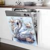 Personalised Noble Swan Kitchen Restaurant Hood Home Beautification Decoration Stickers