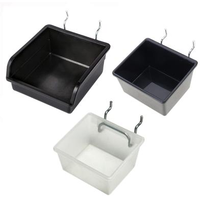 Эффективные контейнеры для хранения из перфорированной доски с крючками и этикетками Практичная корзина из перфорированной доски Эффективное решение для хранения оборудования