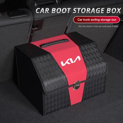 Автомобильный Органайзер Сортировочные Коробки Ящик Для Хранения в Багажник Автомобиля Для Sportage Seltos Sorento K3 K4 Soul Carnival EV6 EV9 Carnival K5 KX1