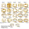 22pcs Set Vintage Hollow Heart Butterfly Rings Set For Women Metal Silver Color Geometric Spiral Shape Ring Rendy Jewelry