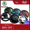 Car Sticker Skoda 2025 Hot 8/9/10cm Emblem Car Front Hood Badge Rear Trunk Sticker for Skoda Octavia Rapid Fabia S Logo Superb K