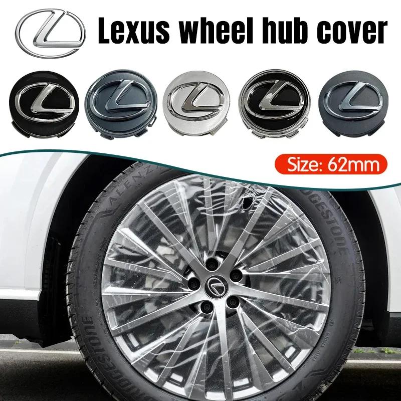 4pcs 62mm Car Wheel Center Hub Cap Badge Emblem Decal Wheel Sticker For Lexus CT ES GS NX IS250 CT200h IS300h ES300h Car Goods