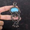 Hemimorphite Pendant Copper Wire Wrapped Pendant Copper Jewelry Handmade Pendant Wire Wrapped Jewelry Real Gemstone Pendant Engagement Gift