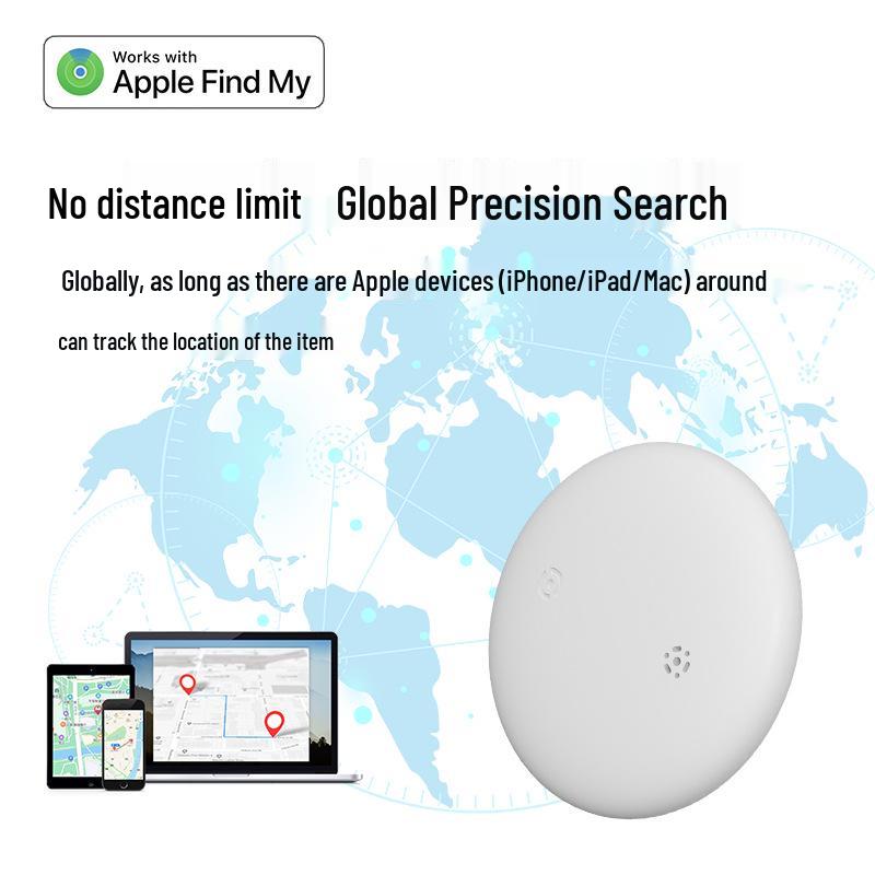 Круглый Bluetooth GPS-трекер для ключей, кошельков, детей и пожилых людей - Устройство против потери и удаленный искатель