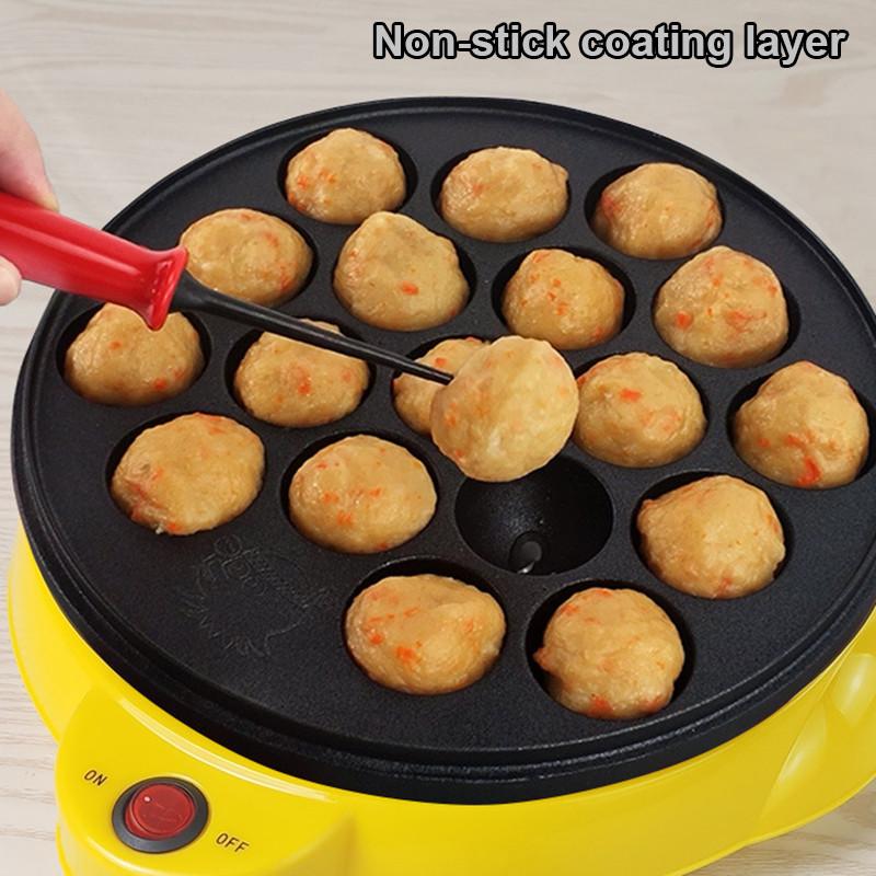 650W Electric Takoyaki Maker Donut Octopus Ball 18 Holes Grill Pan Professional Cooking Tools Household Maruko Baking Machine