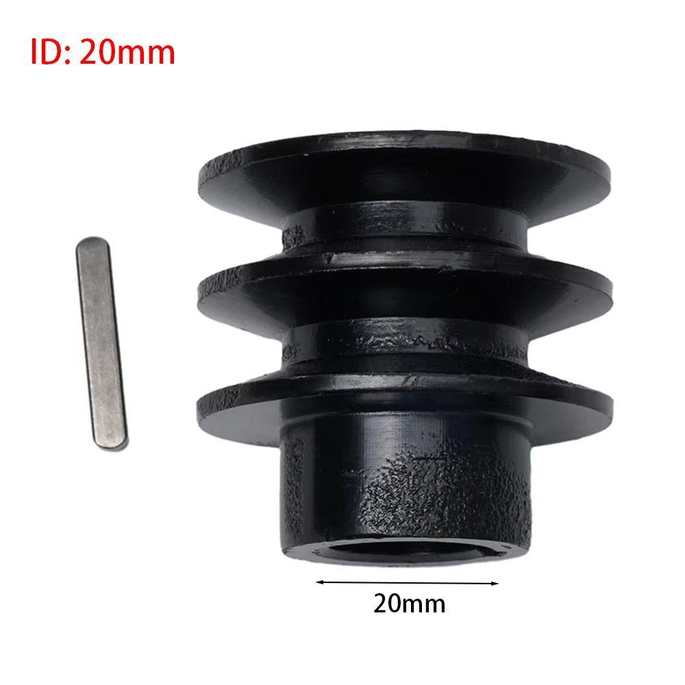 1Pcs Fits 20mm Bore Groove Engine Black Pulley ID 20mm ATV Go Kart Engines Accessory V Belt Pulley