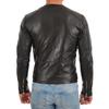 SkinOutfit Men's Genuine Lambskin Black Leather Jacket Stylish Motorcycle Bomber Biker Outerwear MJ 61