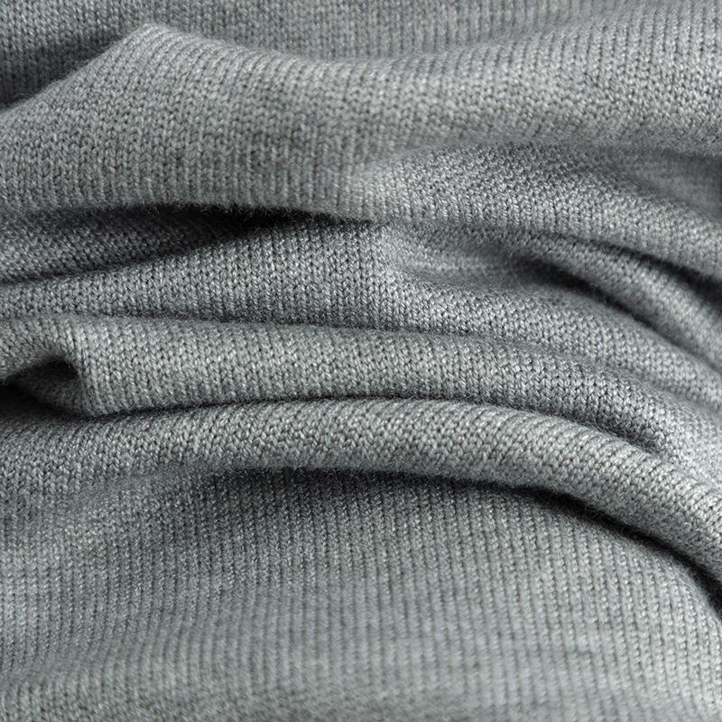 Осенне-зимний свободный свитер-пуловер с высоким воротником, однотонный женский трикотажный комплект из двух предметов с длинными рукавами и широкой юбкой