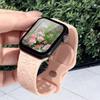 Hot Engraved Pattern Silicone Band For Apple Watch 42mm 46mm 38mm 40mm 41mm Sport Loop Strap For Iwatch Series 10 9 8 Ultra 7 6