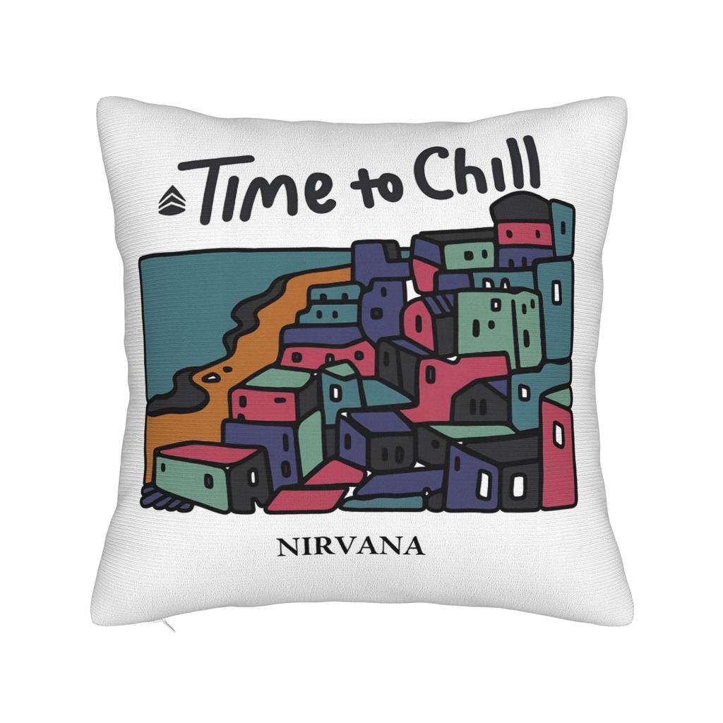Band Nirvanaed Pillowcases Vintage Pillow Case For Living Room Bed Chair Square Pillow Cover