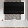 Vinyl Panel With Motif For Easy Wall Transformation 120x60 cm Multicolored Mandala Pattern