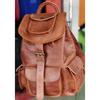 Unisex Adult 16" Leather Vintage Laptop Backpack Rucksack Messenger Bag Satchel