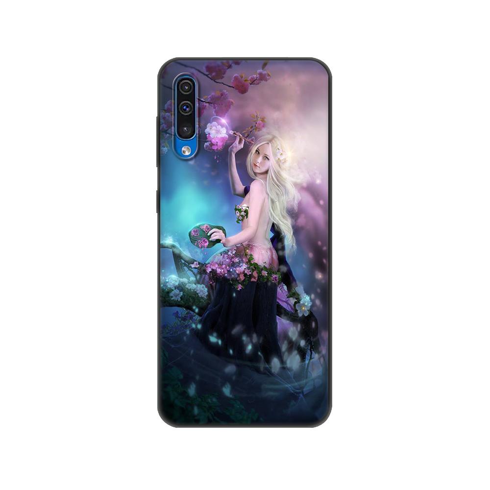 Черный чехол из ТПУ для Samsung Galaxy A50 50S A30S A10 A01 A11 A21S A31 A41 A51 A71 M21 M30S S10 LITE oracle de la nuit dark light