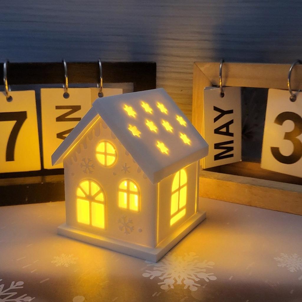 Christmas House Silicone Mold Resin Crafting Moulds Silicone Ornament Moulds Candle Holder Molds for Hand-Making Craft