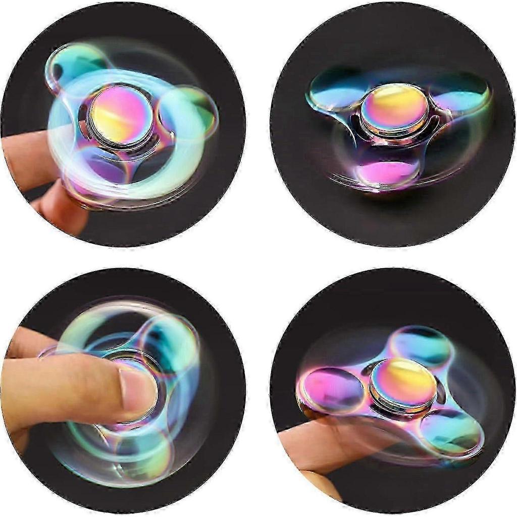 Fidget Spinner Toy Durable Stainless Steel Bearing High Speed Spins Precision Metal Hand Spinner Edc Adhd Focus Anxiety Stress Relief