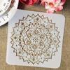 9Pcs/Set Mandala Round Geometry DIY Layering Stencils Painting Scrapbook Coloring Embossing Album Decorative Template