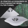 Фотоотверждаемые аксессуары для 3D-принтеров Бумажный фильтр LCD DLP Смола Толстый бумажный фильтр Воронка 100 ячеек Одноразовый