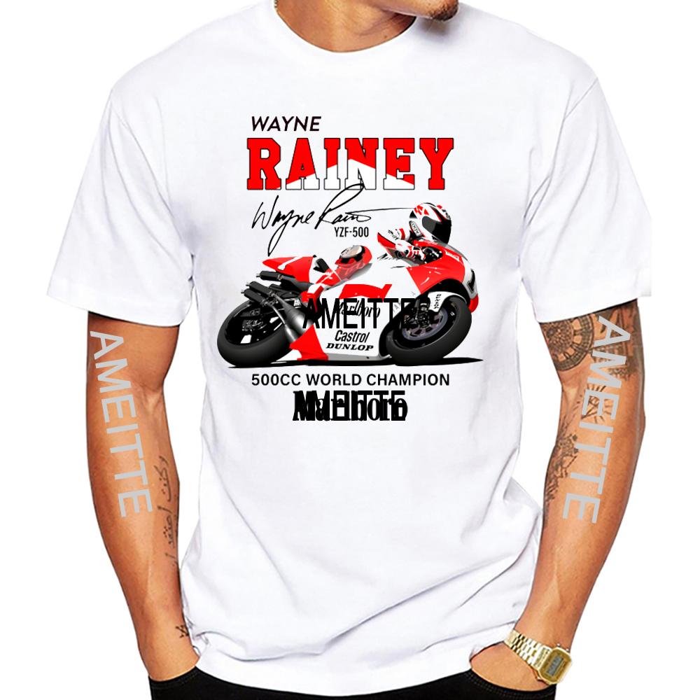 90s Legend Eddie Lawson And Wayne Rainey Gp Race 500cc Rider Tshirt Unisex Short Sleeve Cool Boy Motorcycle Sport Race Tops Tees