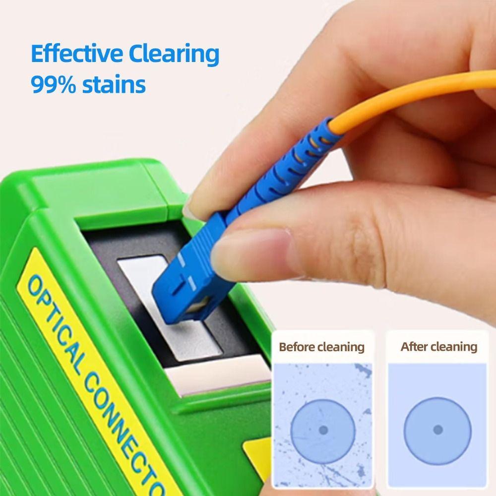 Fine Fibers Fiber End Face Cleaning Box Fiber Optic Cleaner Tools FTTH Fiber Optic