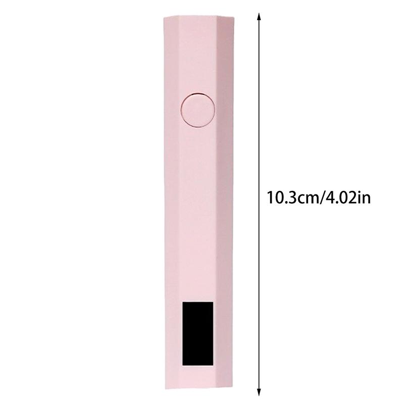 Мини портативная УФ-лампа для ногтей, УФ-лампа для гелевых ногтей со светодиодным дисплеем, маленькая портативная лампа для светотерапии ногтей